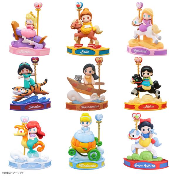 52TOYS BLINDBOX ディズニープリンセス カルーセル トレーディングフィギュア コレクショントイ 白雪姫 アリエル オーロラ姫 ベル ラプンツェル