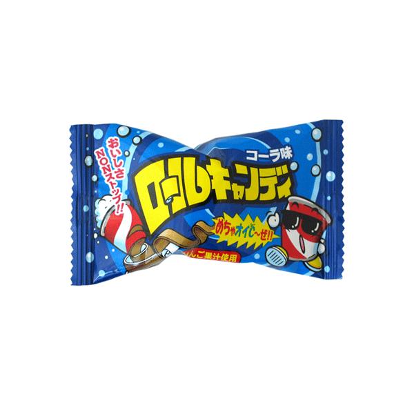 【やおきん】60円　ロールキャンディ〈コーラ味〉（24袋入）