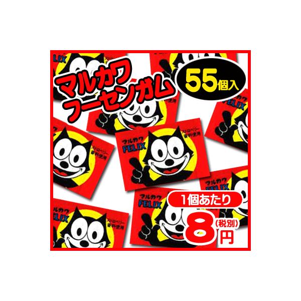 10円ガム 丸川製菓】10円 フィリックスガム（55+5個入） ｛駄菓子 だがし