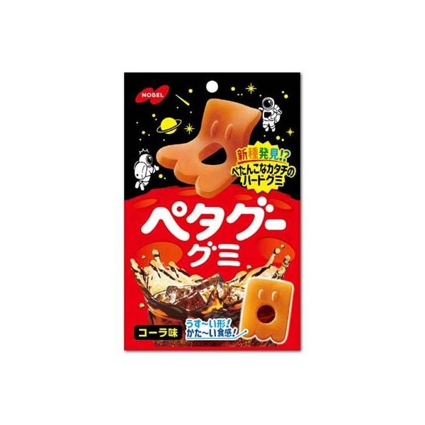 ノーベル製菓】130円 ペタグーグミ〈コーラ味〉50g（6袋入） : 駄菓子