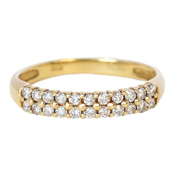 264507）指輪 ピンキーリング対応 18k パヴェリング ダイヤモンド