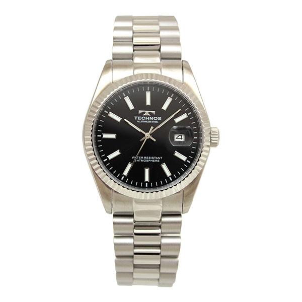 TECHNOS（テクノス） メンズ T9C25SB 5気圧防水 オールステンレス