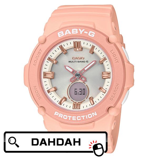 【美品】Baby-G baby-g✨️電波ソーラー✨️ピンクベージュ✨動作良好 BABY-G ベビージー 電波ソーラー レディース 腕時計 デジタル