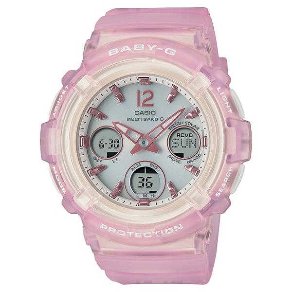 BABY-G 電波ソーラー ピンク スケルトン BGA-2800-4AJF CASIO カシオ 