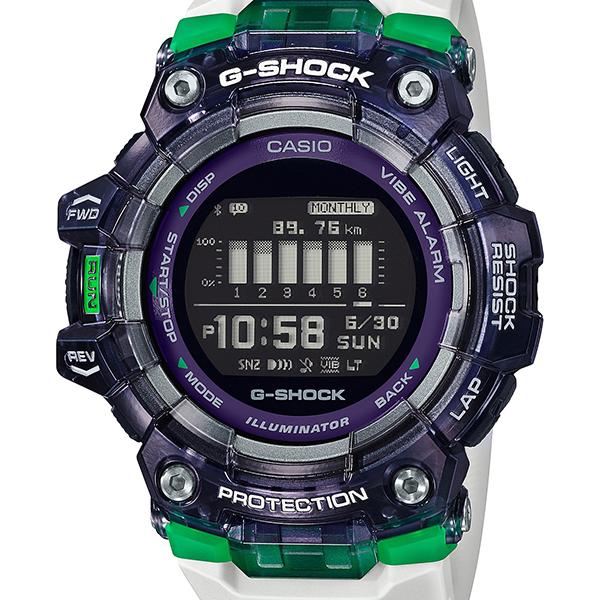 G-SHOCK ジースクワッド G-SQUAD 白 緑 黒 GBD-100SM-1A7JF
