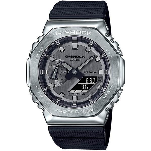 G-SHOCK シルバー メタル 八角形 GM-2100-1AJF CASIO カシオ G-SHOCK シルバー メタル 八角形 GM-2100-1AJF CASIO カシオ