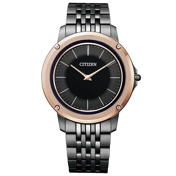 CITIZEN ピンクゴールド ブラック 黒 ソーラー 軽量 薄い AR5054