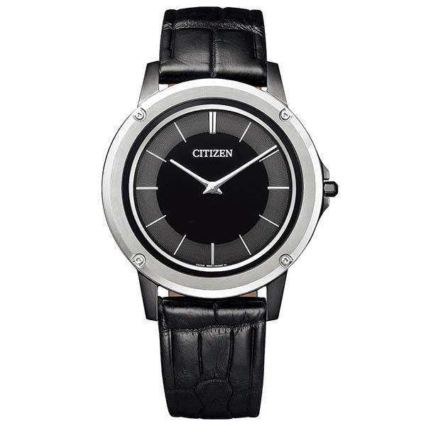 CITIZEN EXCEED エコドライブ腕時計 シルバー/ブラック CITIZEN（シチズン） シルバー ブラック 黒 ワニ革 ソーラー 軽量 薄い