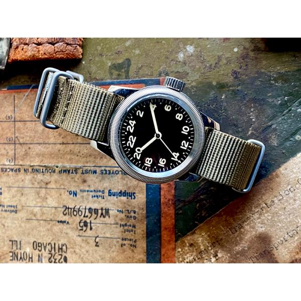 M.R.M.W. モントルロロイ ミリタリーウォッチ TYPE A-11 24H 24-11b