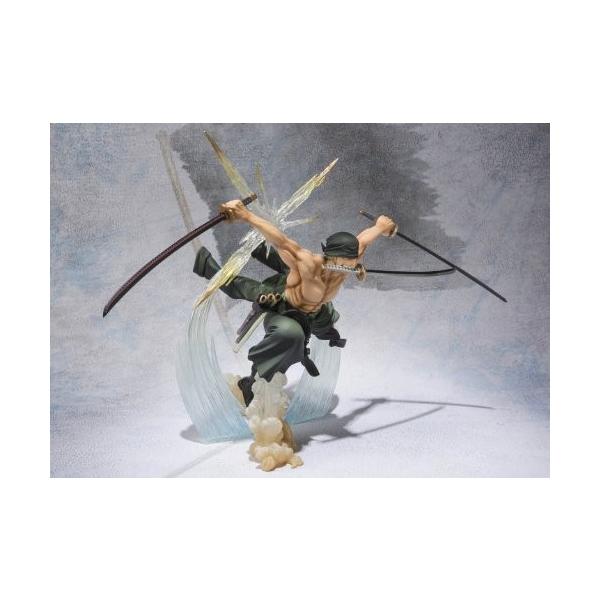 フィギュアーツzero 贈り物 One Piece ロロノア ゾロ Battle Ver 約170mm 煉獄鬼斬り 塗装済み完成品フ Absamp Pvc製