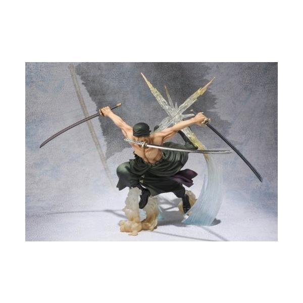 フィギュアーツzero 贈り物 One Piece ロロノア ゾロ Battle Ver 約170mm 煉獄鬼斬り 塗装済み完成品フ Absamp Pvc製