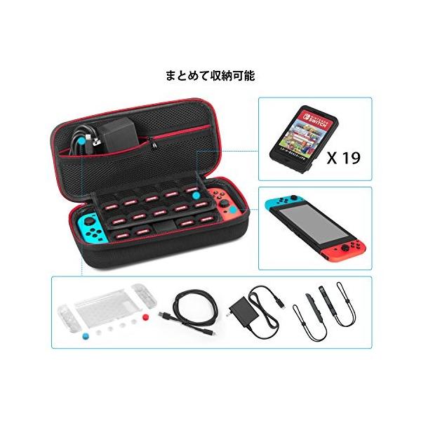 Nintendo Switchアクセサリー セット Ketentech ニンテンドースイッチ 強化ガラスフィルム 専用収納ケース ドック対応カバー 国際ブランド