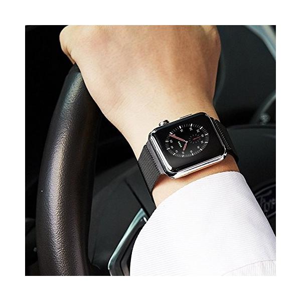 Grotech Apple 爆安プライス Watch アップルウォッチバンド Series ミラネーゼループ 40mm ステンレス留め金