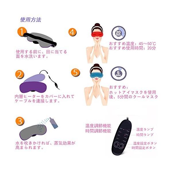 Baiyea Usbホットアイマスク ホット アイ ネックウォーマー 電熱式 タイマー設定 仕事 熟睡 ラベンダー スリープエイド 洗える 送料無料 当日発送可能 疲れ目に