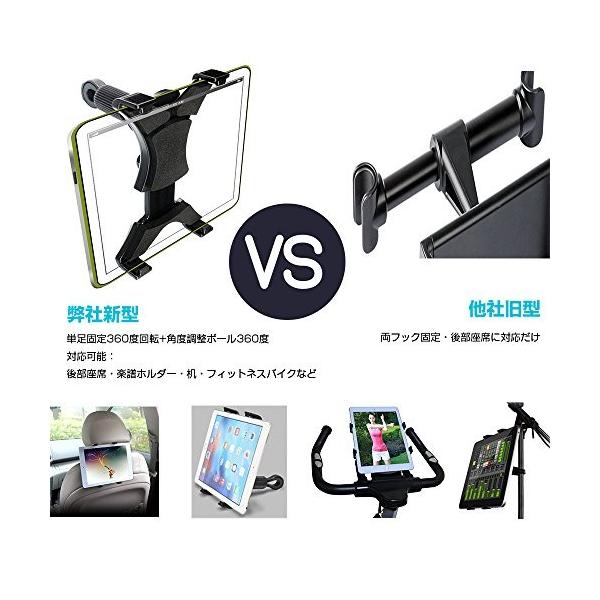 Lidiwee タブレット 車載 ホルダー ヘッドレスト ホルダー ポータブル Cd Pc Dvd プレーヤー テレビホルダー マウントホルダー 車