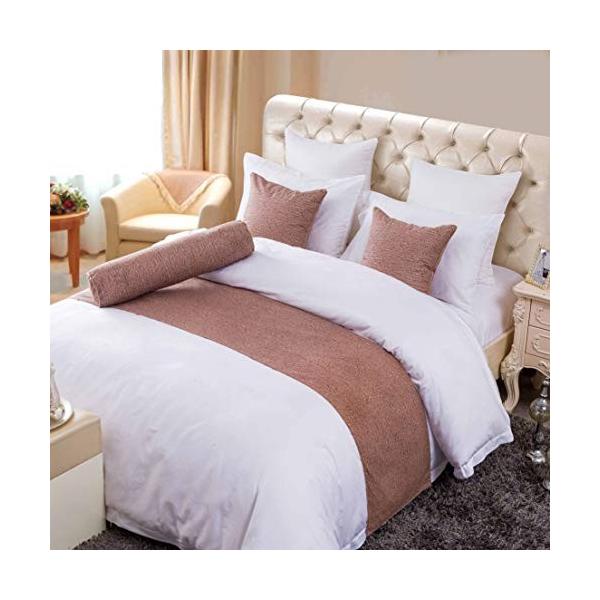 Osvino ベッドライナー フットスロー ベッドスロー おしゃれ 無地 インテリア ホテル 民泊 寝室 自宅 年中