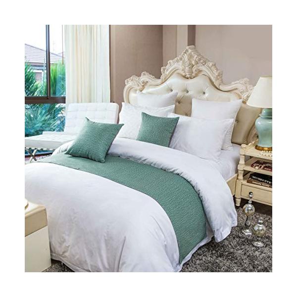 Osvino ベッドライナー フットスロー ベッドスロー おしゃれ 無地 インテリア ホテル 民泊 寝室 自宅 年中