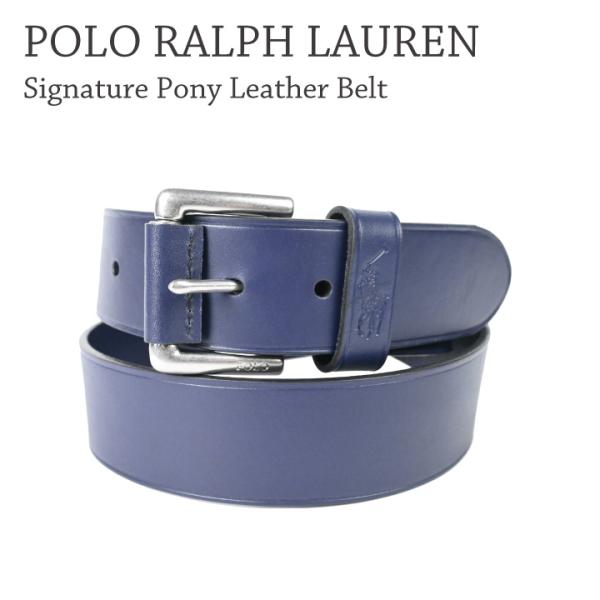 POLO RALPH LAUREN ラルフローレン Signature Pony Leather Belt POLO RALPH LAUREN ラルフローレン Signature Pony Leather Belt