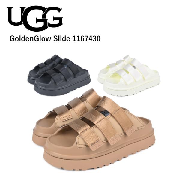 UGG ゴールデングロウサロンダル 厚底 アグ UGG アグ UGG W GOLDENGLOW SLIDE ゴールデングロウ
