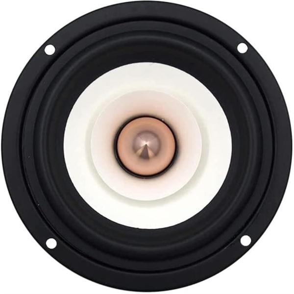 1個オーディオラボ上端4インチフルレンジモニタースピーカートゥイーターウーファーアルミ弾2レイヤーHIFI DIY  (Color : 8Ohm, Size : 1 Pieces)