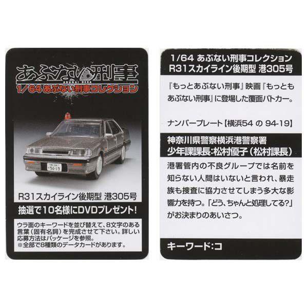 アオシマ 1 64 あぶない刑事コレクション ｒ31スカイライン後期型 港305号 Tv 映画版覆面パトカー 模型 ミニカー Buyee Buyee Japanese Proxy Service Buy From Japan Bot Online