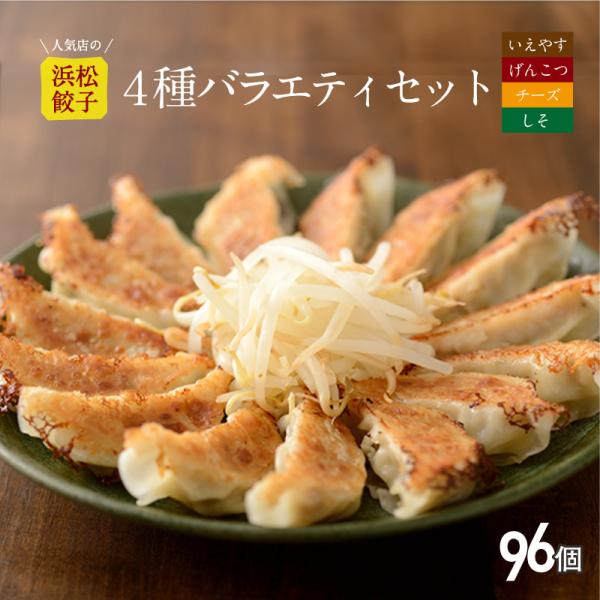 浜松餃子 4種バラエティーセット 各24個 計96個入り いえやす餃子4種を