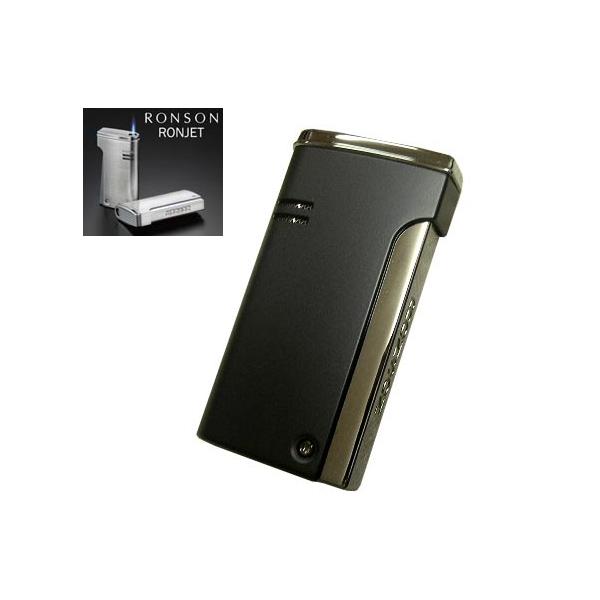 送料270円〜RONSON(ロンソン)RONJET(ロンジェット)バーナーガスライター(黒マットガンメタ)R29-1012
