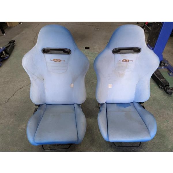 Dangun Racing　弾丸レーシング　セミバケ　バケットシート　中古品　ジャンク　現状品　EFシビック　シートレール付　