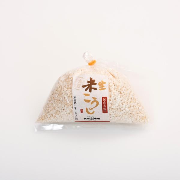 国産米使用の生米こうじです。自家製の甘酒、味噌、塩麹や醤油麹、べったら漬けを作るのに最適です。乾燥麹とは違い、”生麹”ですので、力価（りきか⇒デンプンを糖などに換える力）が強く水に戻すことなく、そのまま甘酒作りなどに使用できます。また、保存...