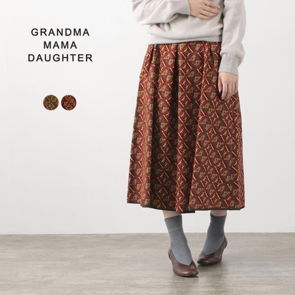 GRANDMA MAMA DAUGHTER（グランマ・ママ・ドーター） 幾何柄 ベルト付