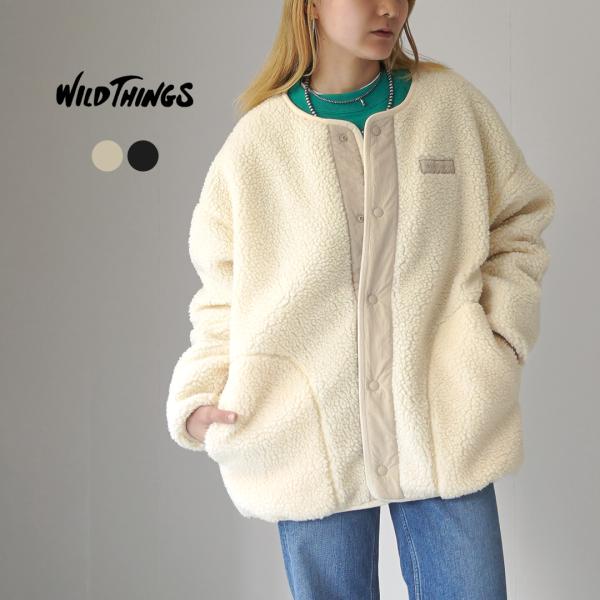 WILD THINGS（ワイルドシングス） フラッフィー ボアカーディガン 