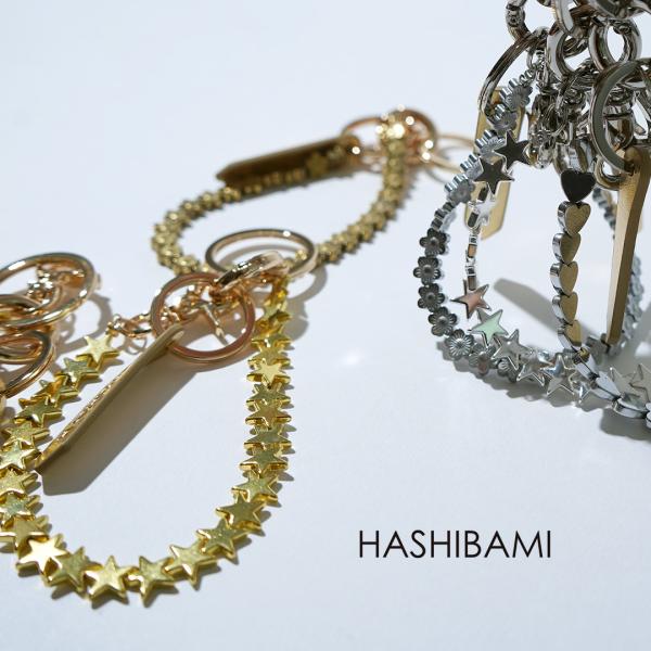 HASHIBAMI（ハシバミ） スマホハンドストラップ ヘマタイト / スマホストラップ ゴールド シルバー リング バッグチャーム
