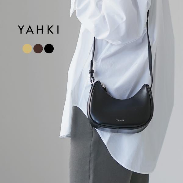 YAHKI（ヤーキ） ハーフムーン ハンドバッグ ソフトレザー