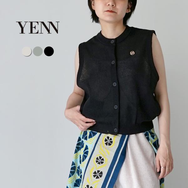 YENN YENN（イェン） リネン シアーベスト / レディース サマーニット