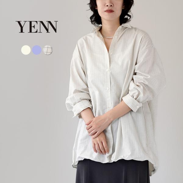 YENN YENN（イェン） ワイヤード オーバー シャツ / レディース ロング