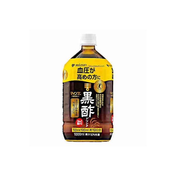 送料無料 マインズ 黒酢ドリンク ミツカン 1L(1000ml)ペット 6本×2