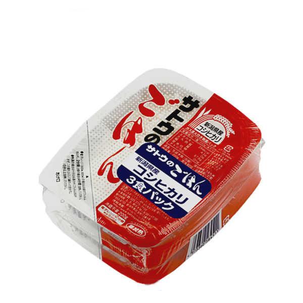 他サイト： サトウのごはん 新潟県産コシヒカリ3食パック 12個入りの商品画像