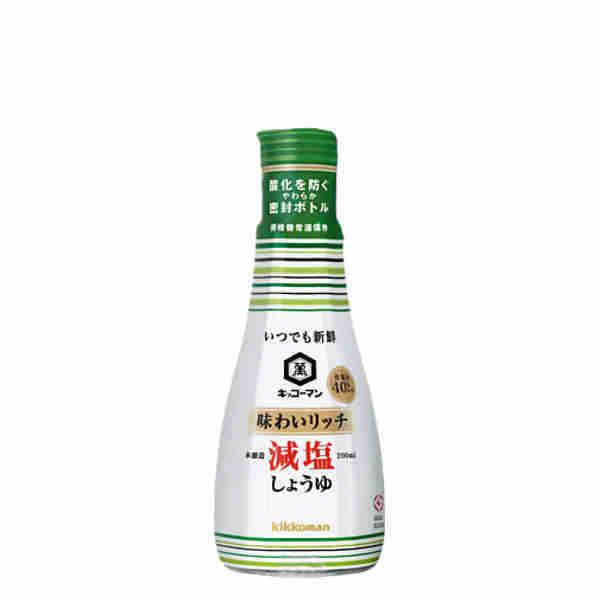 いつでも新鮮 味わいリッチ 減塩しょうゆ キッコーマン 200ml