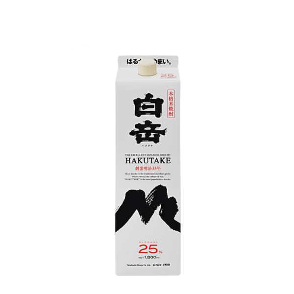 白岳 米 25度 高橋酒造 1.8L(1800ml) パック 6本入 : 問屋ダイヘイ