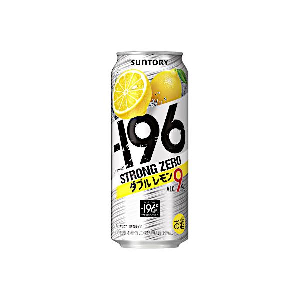 紫原　196 ー196 -196℃ ストロングゼロ ダブルレモン サントリー 500ml缶 24本
