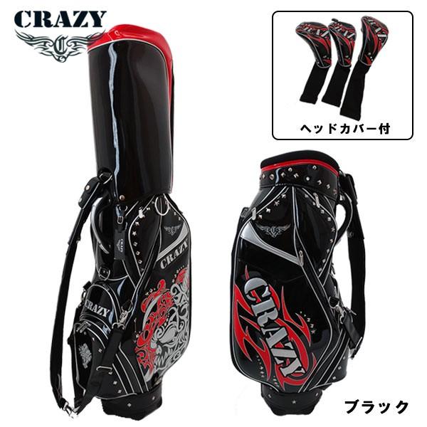 超希少　新品未使用　クレイジーcrazy 最高峰エナメル3点式　キャディバッグ 超希少 新品未使用 クレイジーcrazy 最高峰エナメル3点式