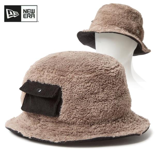 ニューエラ ゴルフ ハット バケット01 ポケット Mink Fleece モカ | アウトドア 14668909 NEW ERA GOLF ネコポス対応
