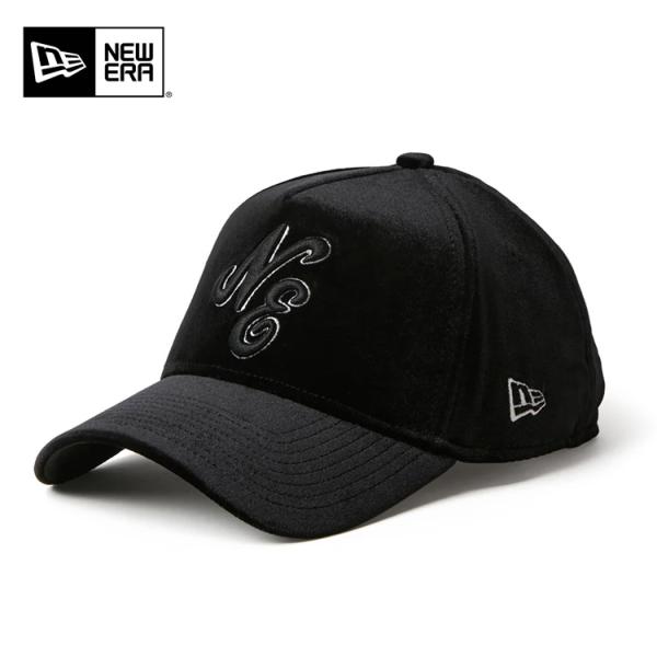 ニューエラ ゴルフ キャップ 9FORTY A-Frame Velvet クラシックロゴ ベルベット ブラック 15137152 NEW ERA GOLF