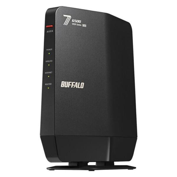 バッファロー デュアルバンド Wi-Fiルーター 5764+688Mbps AirStation Wi-Fi 7対応 WSR6500BE6P-BK ブラック