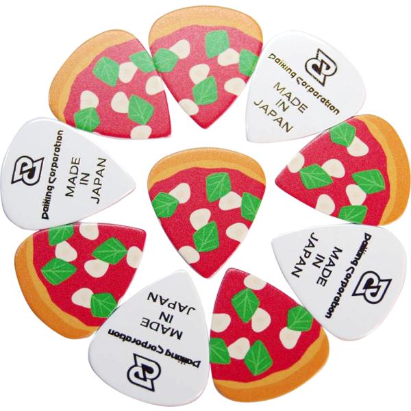 他サイト： D-PICK PIZZA1.0mm10pcsPackダイキングギターピックピザ柄1.0mm10枚パック日本製の商品画像