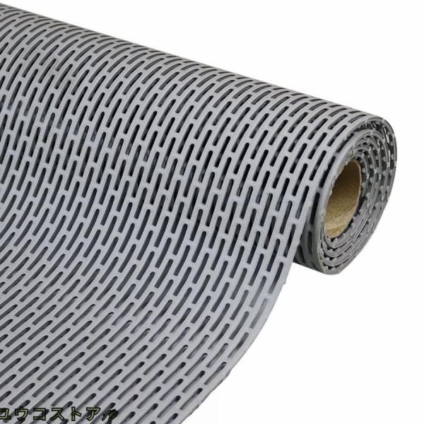 【材質】ポリ塩化ビニル(PVC)；環境に優しいPVC素材、無毒無臭、抗菌速乾防カビ。【滑り止め】本製品はつるつる滑らかではなく、表面には突起した滑り止め粒子があり、背面には密集した排水柱があり、滑り止め効果は抜群です。浴室に敷いて、床を守る...