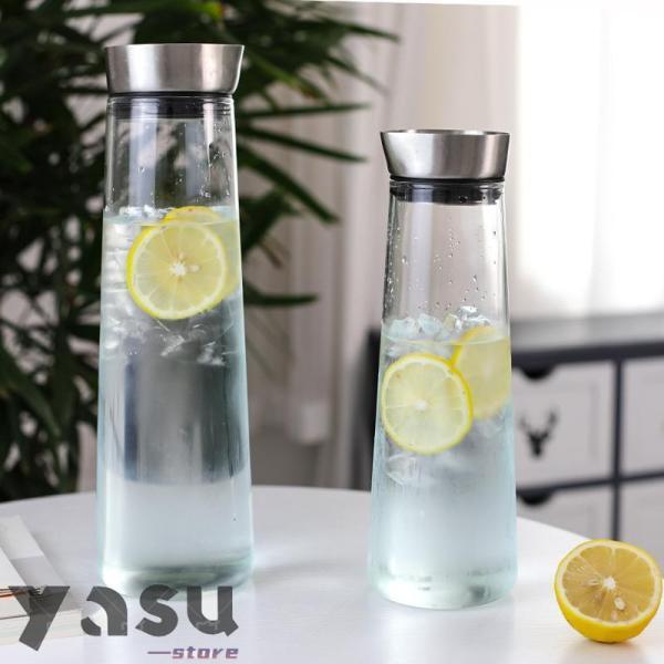商品名:ガラス ピッチャー 蓋付き 1リットル 麦茶ポット 耐熱 食洗器対応 洗いやすい ポケット 水差し ボトル スリム 冷茶 ジャグ ウォーターピッチャー 1000ml スリムジャグ商品説明:ガラス ピッチャー 水差し 冷水筒サイズ:1...