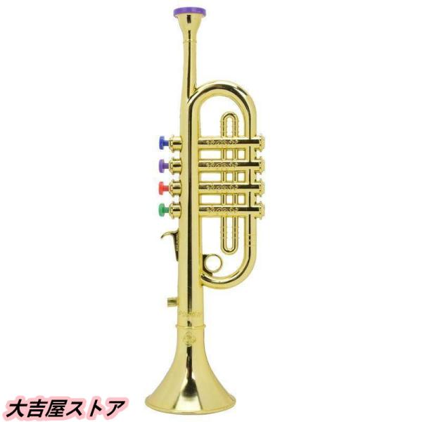 子供トランペット 楽器 おもちゃ ラッパ 知育玩具 誕生日 幼稚園 保育園 小学生 管楽器 おもちゃ