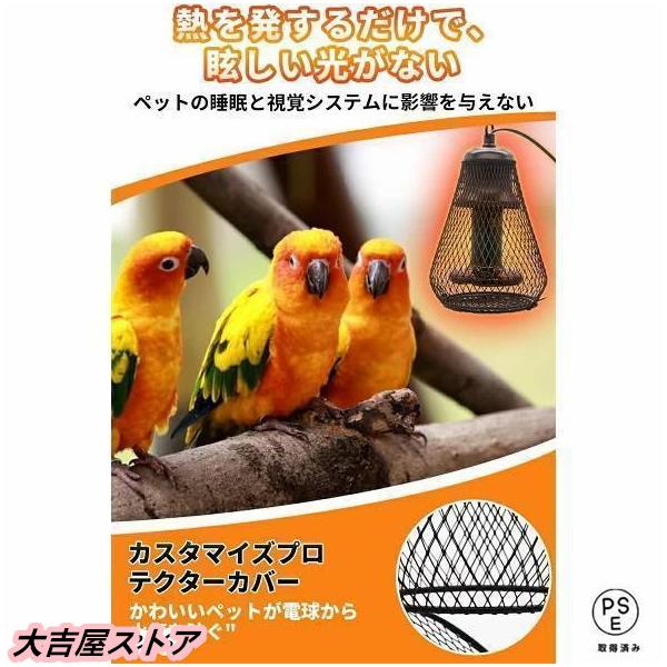 保温電球小動物小鳥爬虫類の保温にカバー１つ付100w60w40wセット 小鳥 ヒーター 暖房 爬虫類 保温球 保温電球カバー付 100W鳥 ヒーター