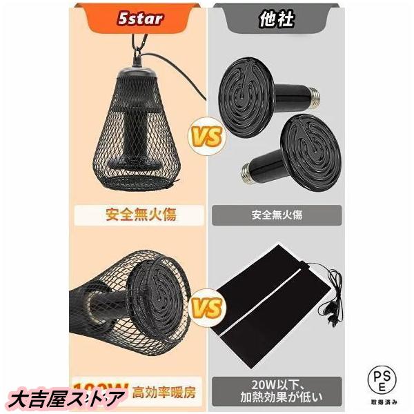 小鳥 ヒーター 暖房 爬虫類 保温球 保温電球カバー付 100W鳥 ヒーター